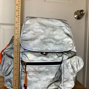 Steve Madden Silver Camo Backpack NWT Steve Madden Reflective Silver Camo Backpack | Mercari main image 2
